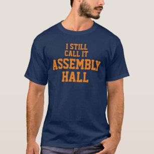 I Still Call It Assembly Hall - Blue/Orange T-Shirt
