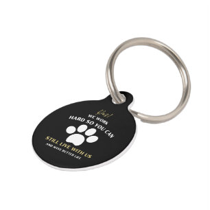i still live with my parents dog pet owner puppy tag