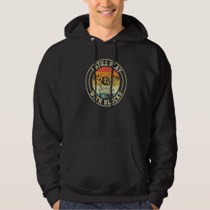 i Still Play with Blocks Retro Vintage Mechanic fo Hoodie