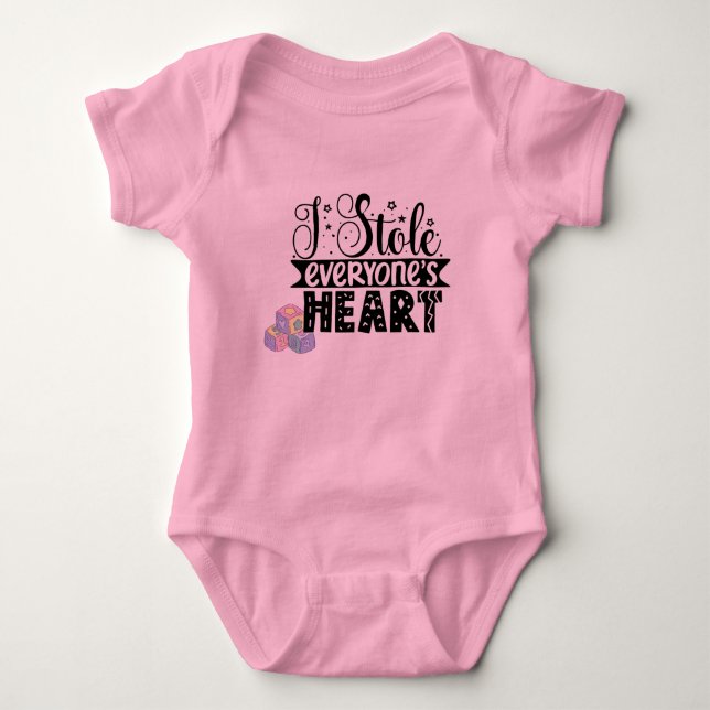 I stole Everyone's heart  Baby Bodysuit (Front)