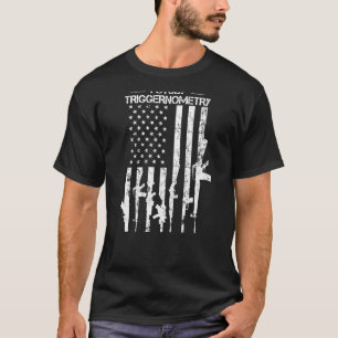 I Study Triggernometry - Funny Gun Flag Pro Guns - T-Shirt