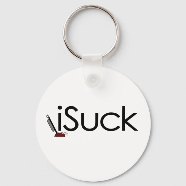 I Suck Vacuum Key Ring (Front)