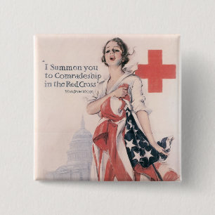 I Summon You To Comradeship 15 Cm Square Badge