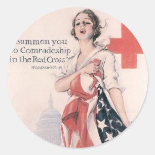I Summon You To Comradeship Classic Round Sticker