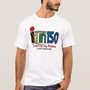 I Support 1 In 150 & My Nephew AUTISM AWARENESS T-Shirt