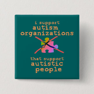I Support Autism Organisations Buttons