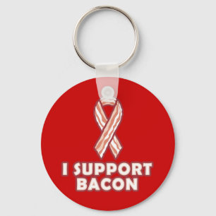 I Support Bacon Key Ring