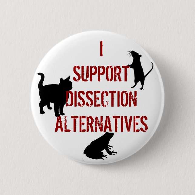 I Support Dissection Alternatives 6 Cm Round Badge (Front)