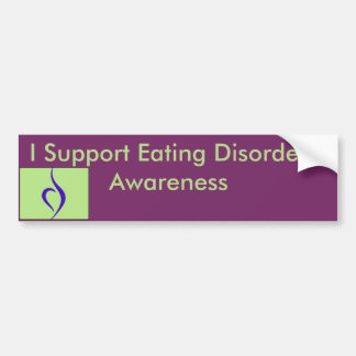 I Support Eating Disorder Awareness Bumper Sticker