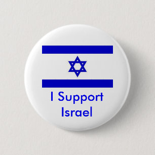 I Support Israel 6 Cm Round Badge