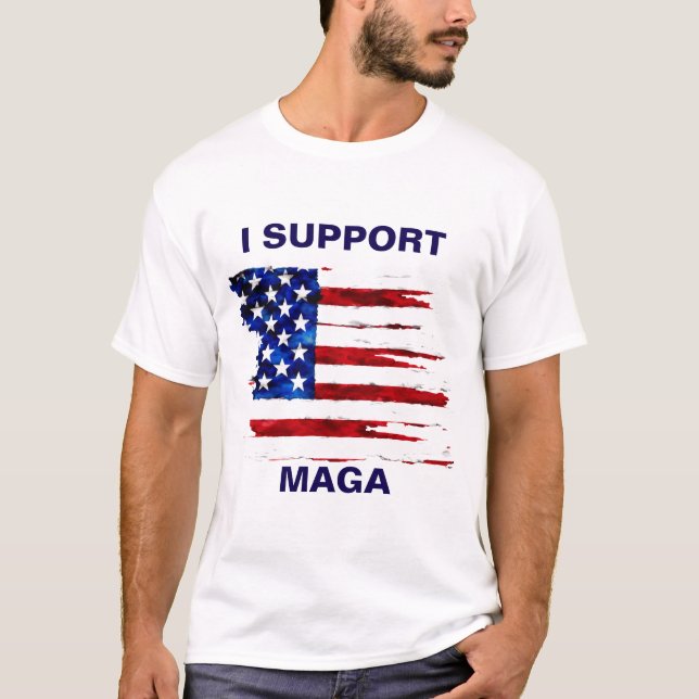 I SUPPORT MAGA  T-Shirt (Front)