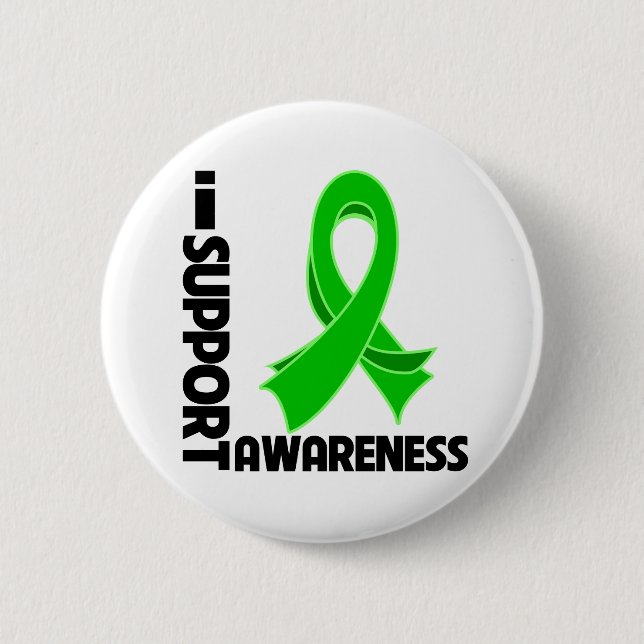 I Support Mental Health Awareness 6 Cm Round Badge (Front)