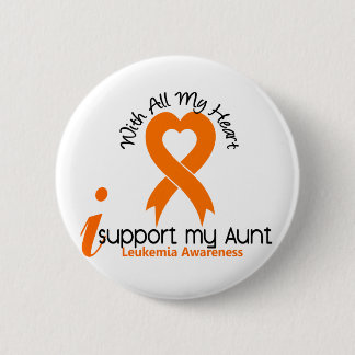 I Support My Aunt Leukaemia 6 Cm Round Badge
