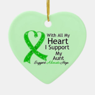 I Support My Aunt With All My Heart Ceramic Tree Decoration