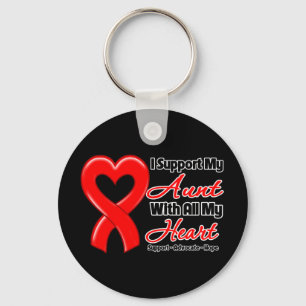 I Support My Aunt With All My Heart Key Ring