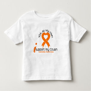 I Support My Cousin Leukaemia Toddler T-Shirt