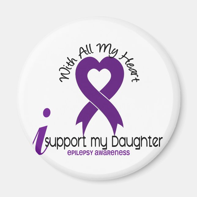 I Support My Daughter Epilepsy Magnet (Front)