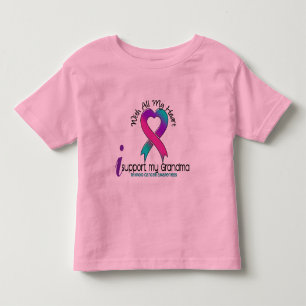 I Support My Grandma Thyroid Cancer Toddler T-Shirt