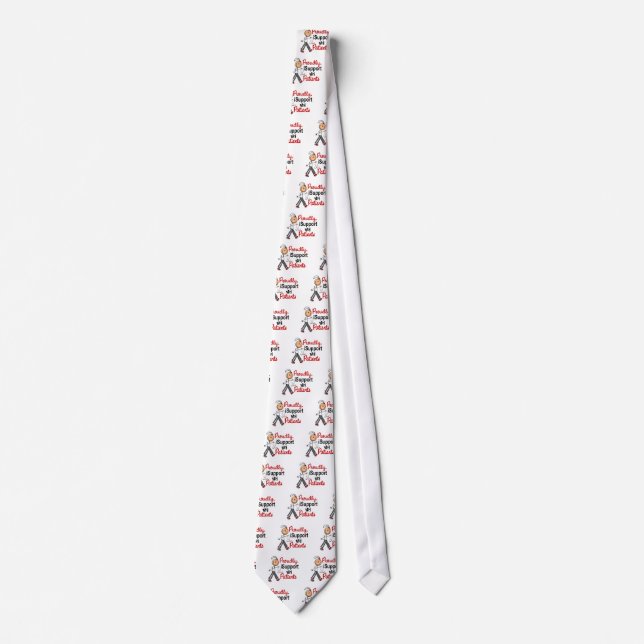 I Support My Patients SFT (Bone / Lung Cancer) Tie (Front)