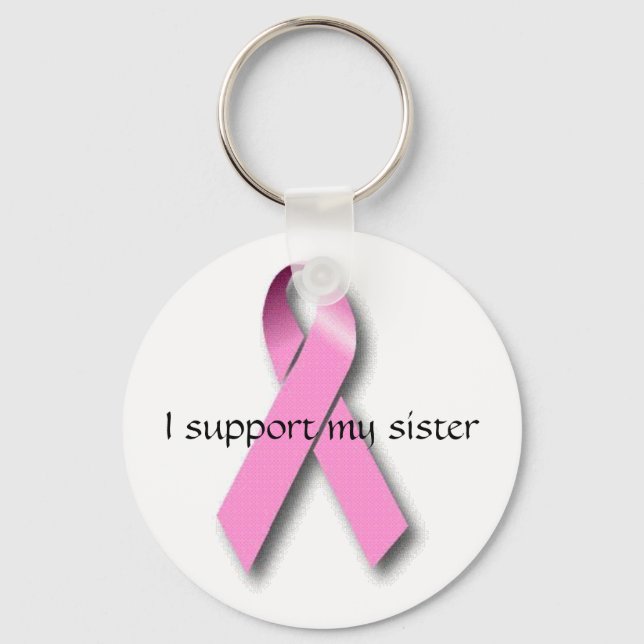 I support my sister Keychain (Front)