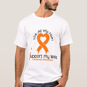 I Support My Wife Leukaemia T-Shirt