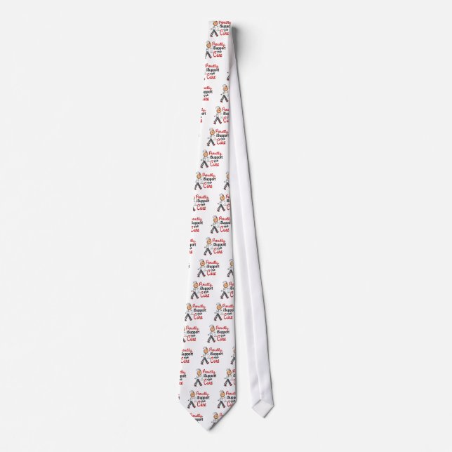 I Support The Cure SFT (Bone / Lung Cancer) Tie (Front)