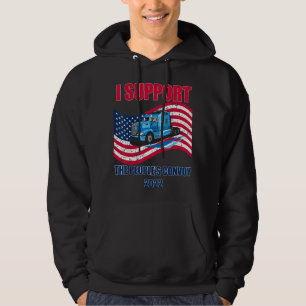 I Support The People's Convoy 2022 Usa America Fre Hoodie