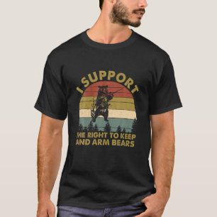 I Support The Right To Keep And Arm Bears Retro Vi T-Shirt
