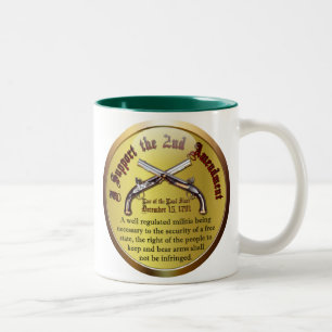 I Support the Second Amendment Two-Tone Coffee Mug