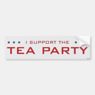 I Support The Tea Party Bumper Sticker