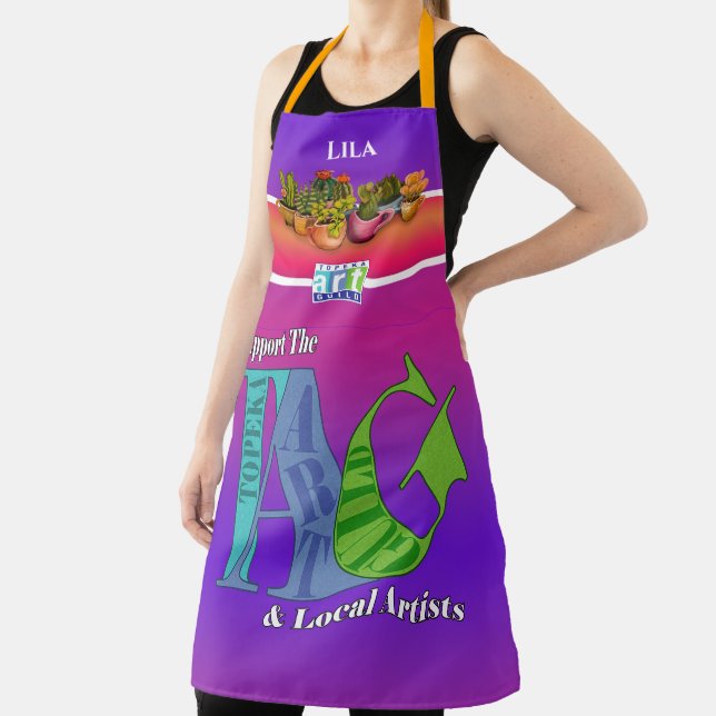I support the Topeka Art Guild Apron - Lila (Insitu)