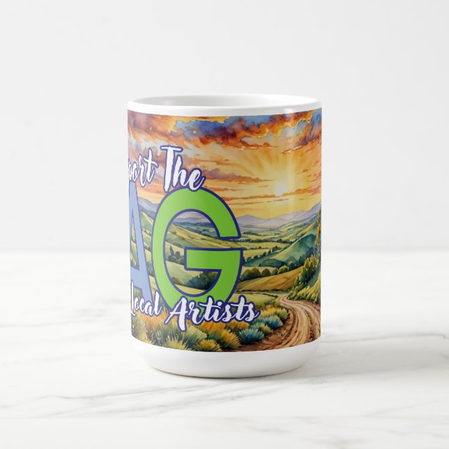 I Support the Topeka Art guild Coffee Mug (Center)