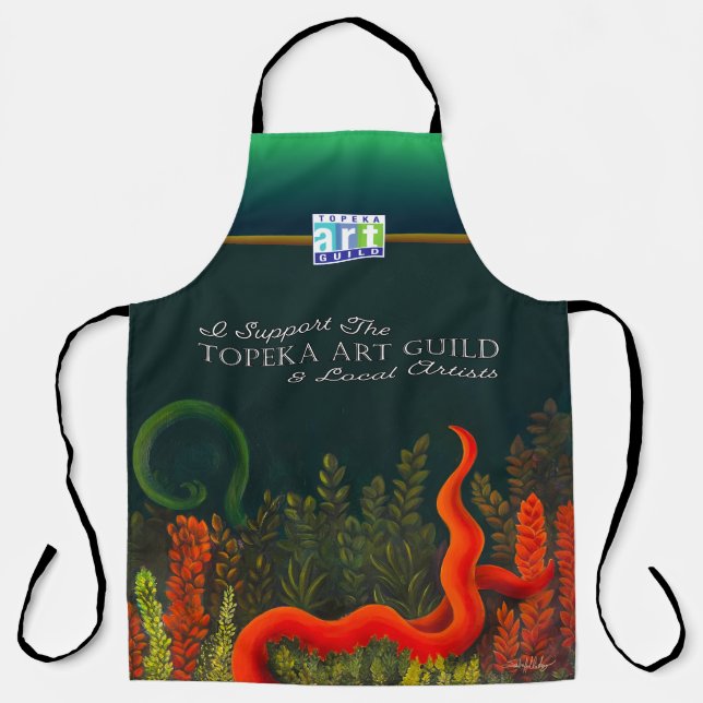I support the Topeka Art Guild Design Apron (Front)