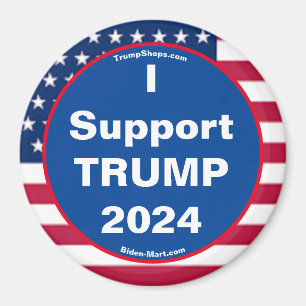 I Support TRUMP 2024 Refrigerator Magnet