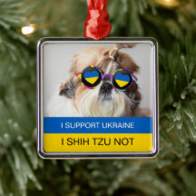 I support Ukraine I Shih Tzu Not Postcard