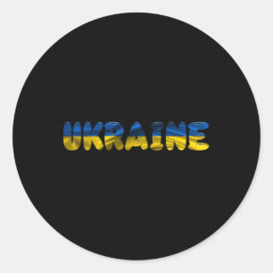 I Support Ukraine- Save Ukraine Classic Round Sticker