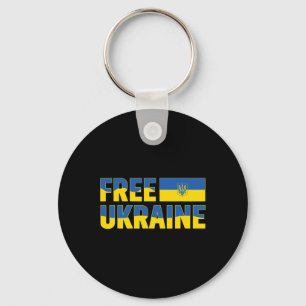 I Support Ukraine Stand With Ukraine Ukrainian Fla Key Ring