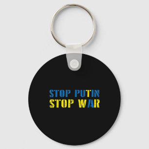 I Support Ukraine Stop Putin Stop War Key Ring