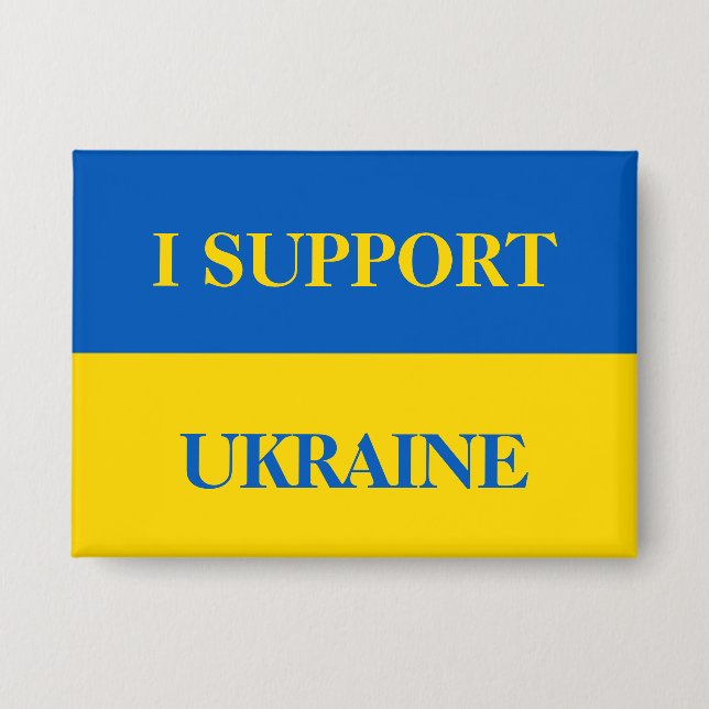 I support Ukraine. Ukrainian flag.  (Front)