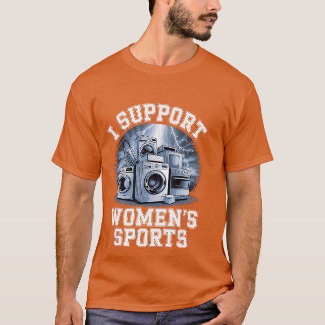 I Support Womens Sports Unwearable Aduld Humor Boo T-Shirt (Front)
