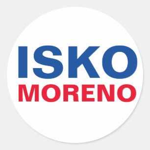 I Support Yorme ISKO Moreno CUSTOMIZABLE Classic Round Sticker
