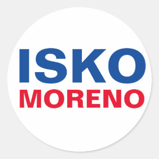 I Support Yorme ISKO Moreno CUSTOMIZABLE Classic Round Sticker