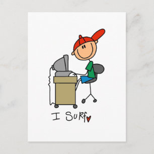 I Surf T-shirts and Gifts Postcard