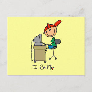 I Surf T-shirts and Gifts Postcard