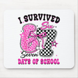 I Surivied 67 Days Of School Funny Meme Teacher St Mouse Pad