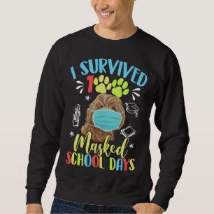 I Survived 100 Days Of Masked School Day Cute Pood Sweatshirt