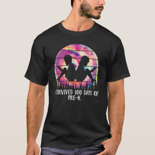 I SURVIVED 100 DAYS OF PRE-K TEACHER SCHOOL T-Shirt