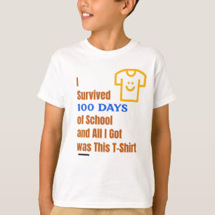 I Survived 100 Days of School  T-Shirt