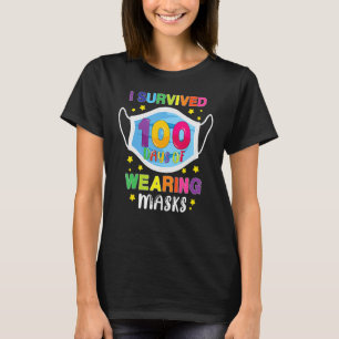 I Survived 100 Days Quarantine 100 Days Of School T-Shirt