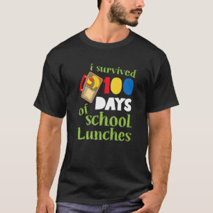 I Survived 100 Days School Lunches Kids T-Shirt